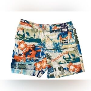 Caribbean Joe Mens Swim Trunks Shorts 2XL Lined Vacation Caribbean UPF 50 NWT